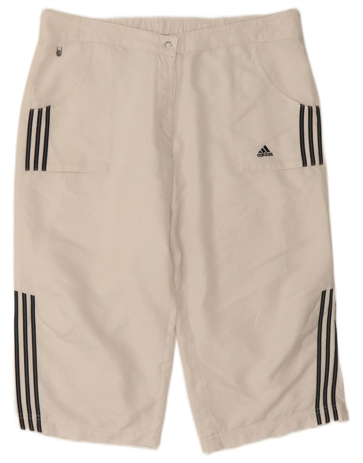 Adidas Bermuda Shorts til kvinder UK 18 XL W34 Hvid polyester