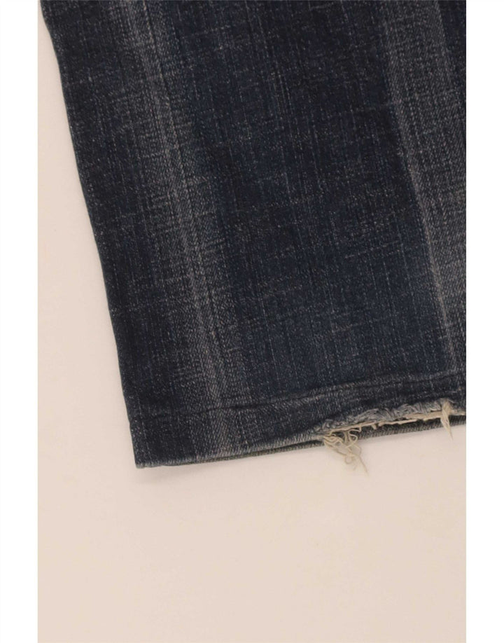 Levi's Dame 570 Crop Straight Jeans W29 L26 Blå Bomuld