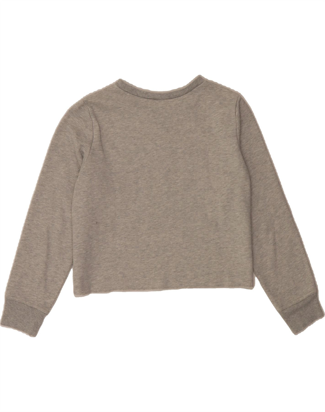 GAP Womens Oversized Crop Graphic Sweatshirt Jumper UK 10 Small Grey Vintage Gap and Second-Hand Gap from Messina Hembry 