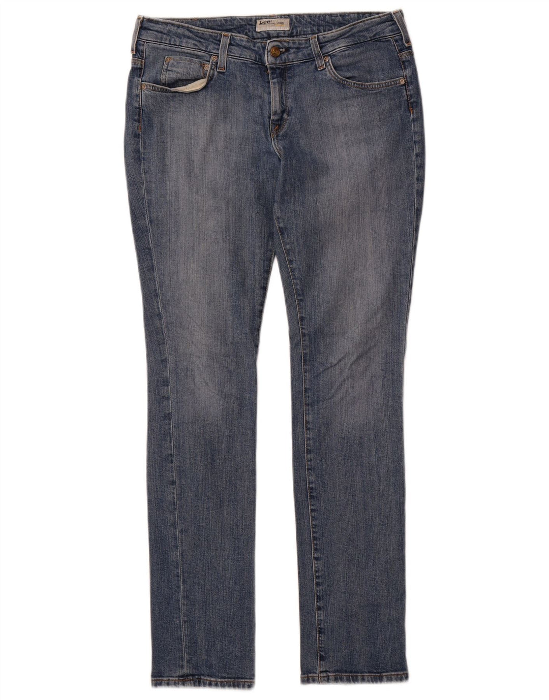 Lee Kvinder Norma Slim Jeans W32 L33 Blå Bomuld