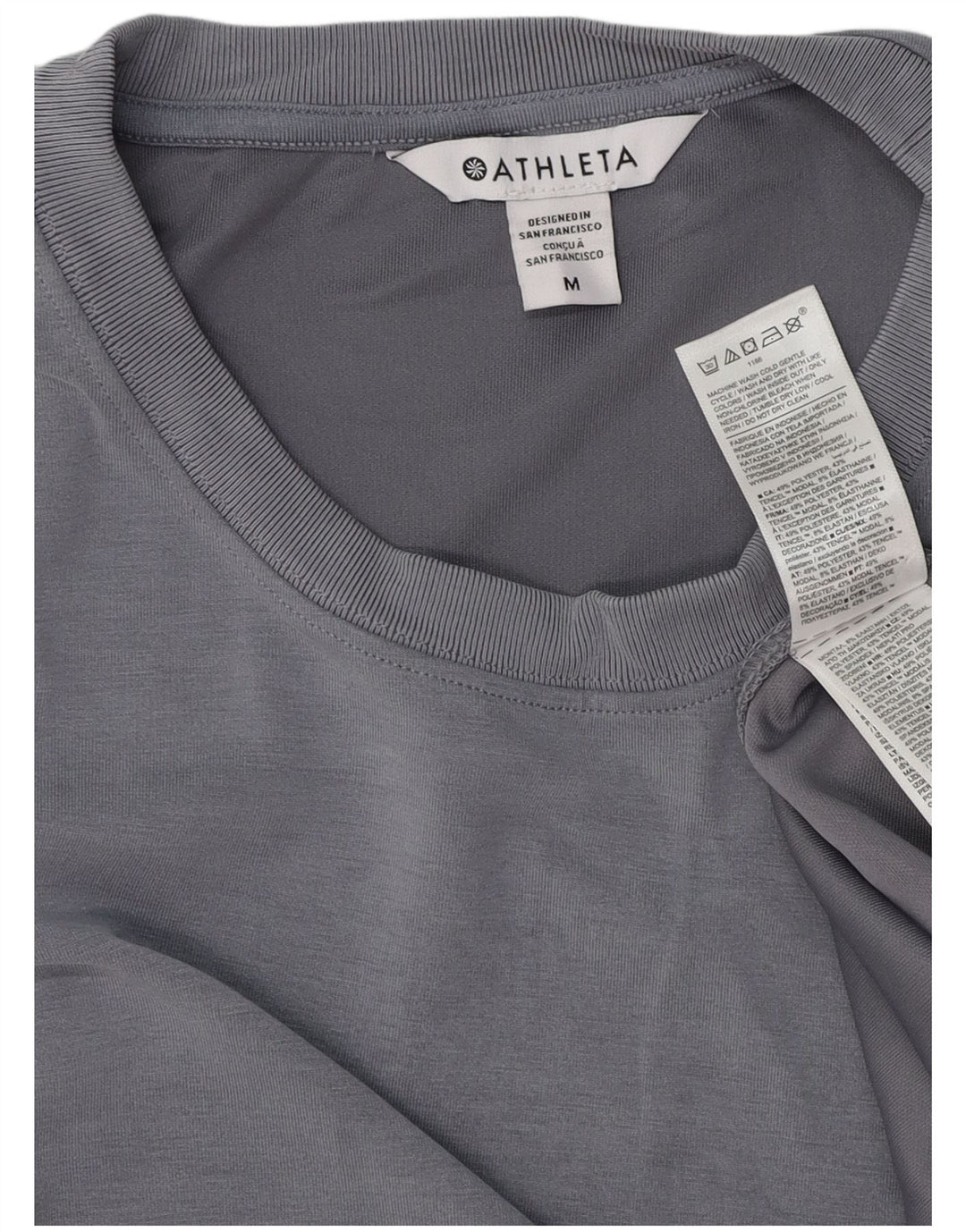 ATHLETA Kvinders Ærmeløs Skede Kjole UK 14 Medium Grey Tencel