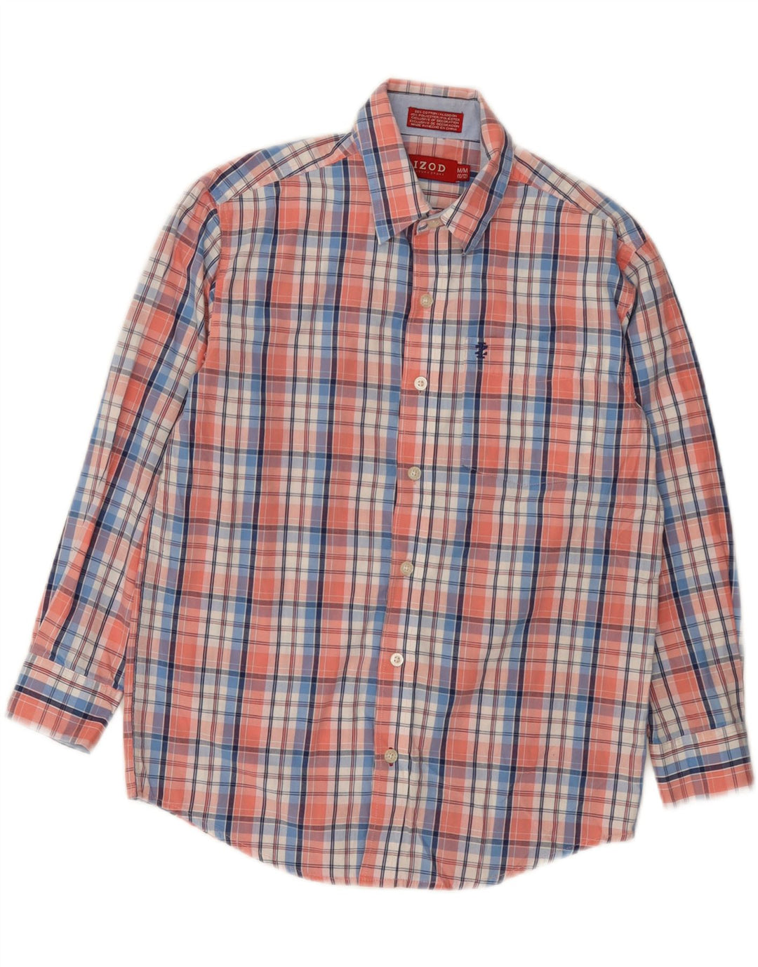 Izod drengeskjorte 10-11 år Medium flerfarvet plaid bomuld
