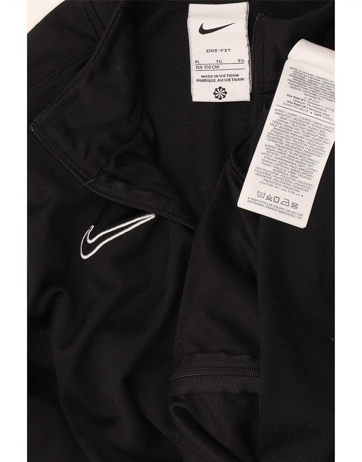 Nike Boys Dri Fit træningsdragt topjakke 13-14 år XL Sort polyester