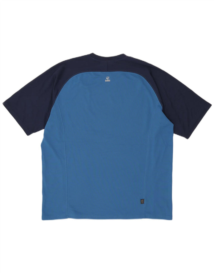 THE NORTH FACE Herre T-Shirt Top XL Blå Colourblock Polyester
