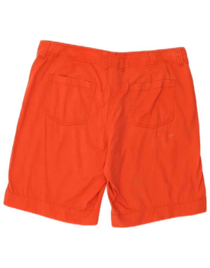 Marks & Spencer Cargo Shorts til kvinder UK 14 Large W34 Orange Bomuld