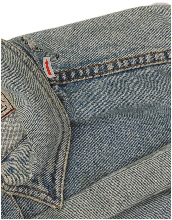 ONYX Womens Crop denimjakke UK 14 Medium Blue Bomuld