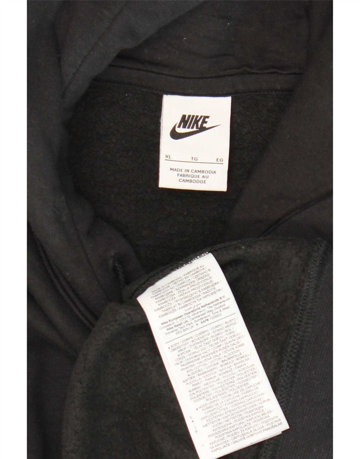 Nike hættetrøje til mænd XL sort bomuld