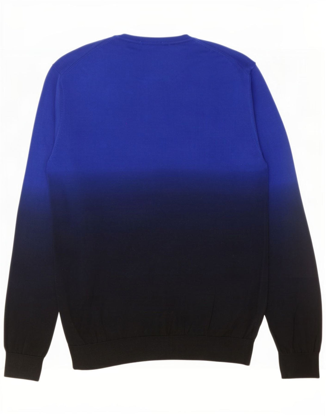Cos Herre Crew Neck sweater Medium Blue Colourblock Silke