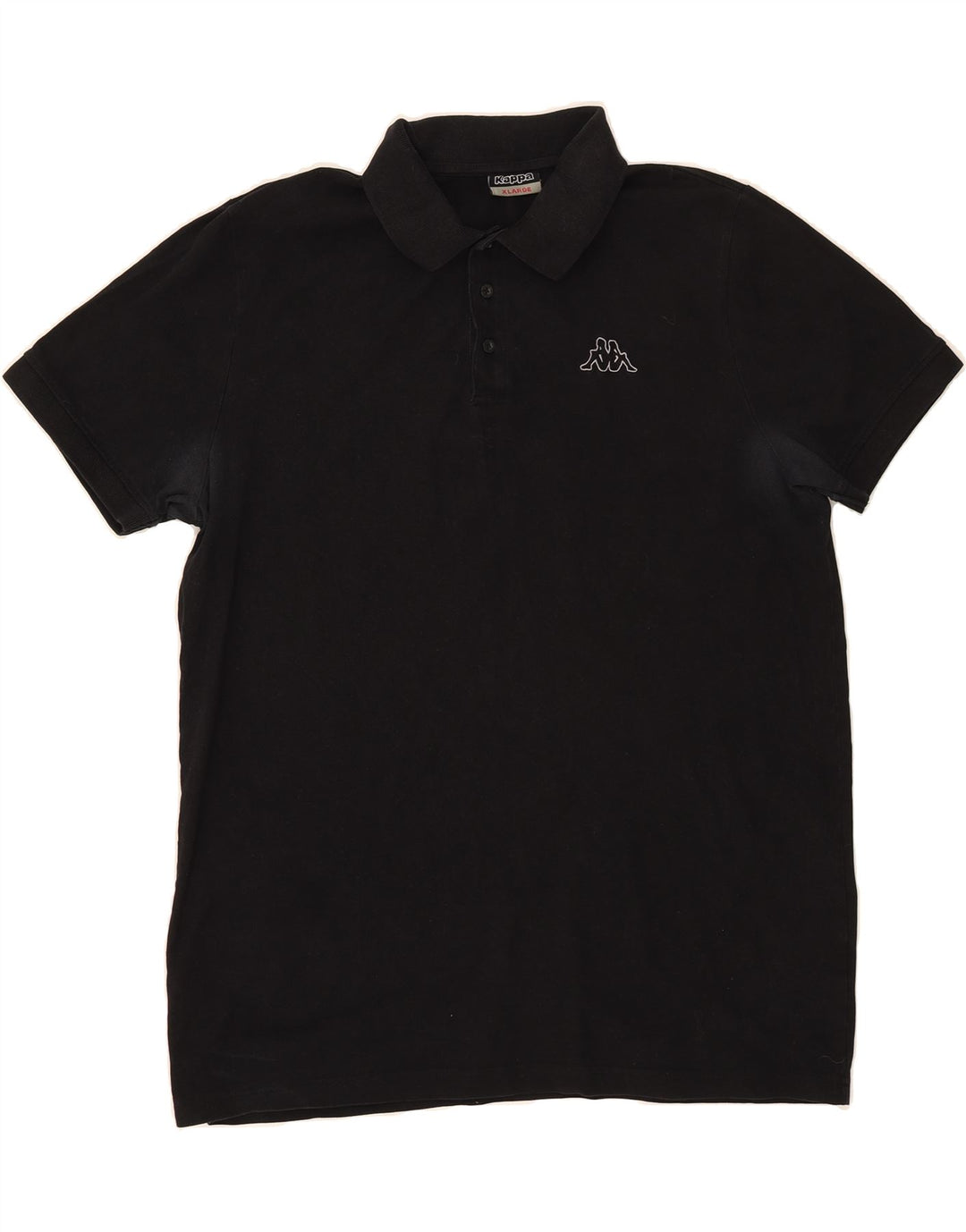KAPPA Mens Polo Shirt XL Black Cotton Vintage Kappa and Second-Hand Kappa from Messina Hembry 