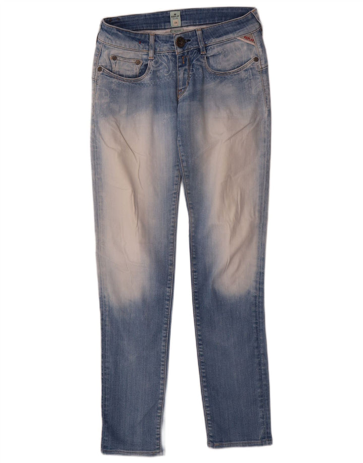 Replay Dame Skinny Jeans W28 L30 Blå