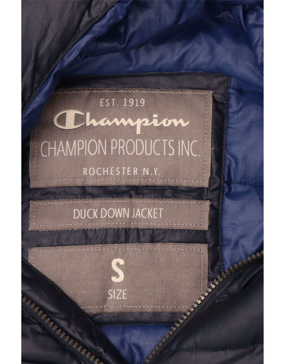 Champion Herre polstret polstret jakke UK 36 Small Navy Blue