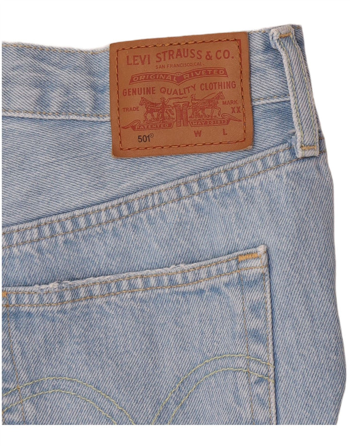 Levi's Womens 501 Denim Distressed Hot Pants W28 Medium Blue