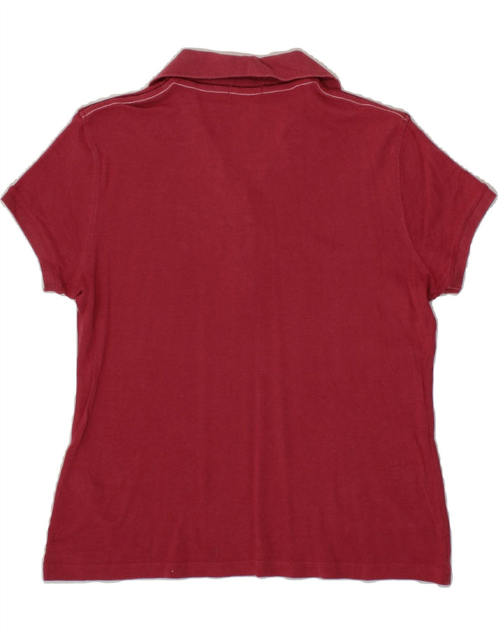 TIMBERLAND Womens Polo Shirt UK 16 Large Red Cotton Vintage Timberland and Second-Hand Timberland from Messina Hembry 