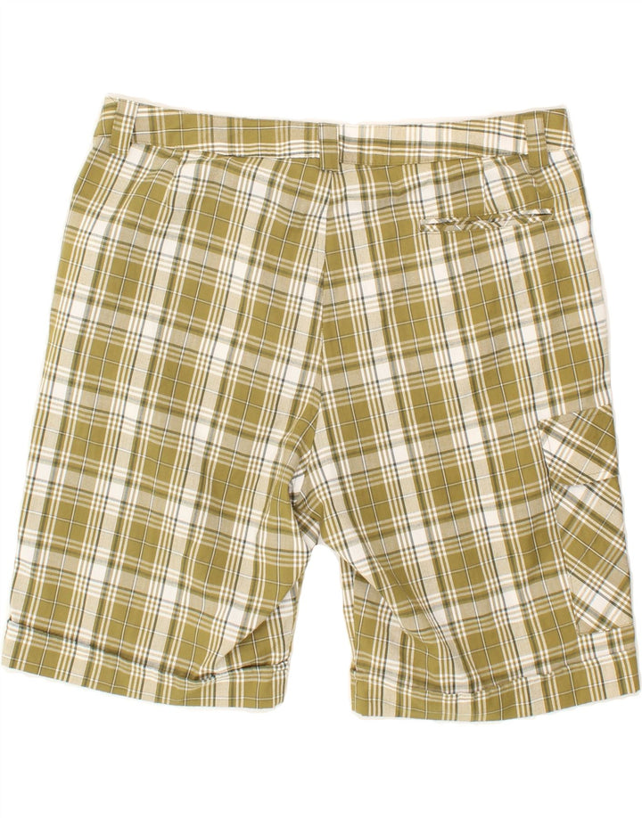 MOUNTAIN EXPERIENCE  Mens Cargo Shorts W33 Medium Green Check Vintage Mountain Experience and Second-Hand Mountain Experience from Messina Hembry 