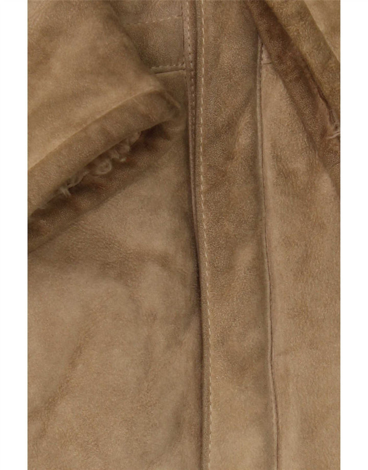 Vintage Herre Shearling Jacket IT 50 Large Brown Classic