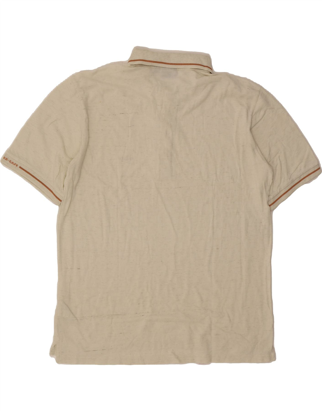 CHERVO Mens Polo Shirt IT 54 XL Beige Cotton Vintage Chervo and Second-Hand Chervo from Messina Hembry 