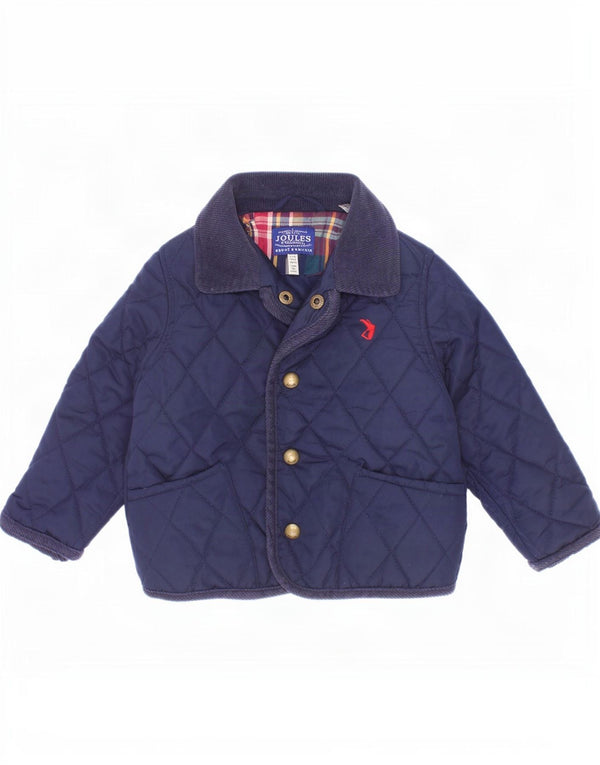Joules Baby Boys Quiltet Jakke 12-18 Måneder Navy Blue Polyester