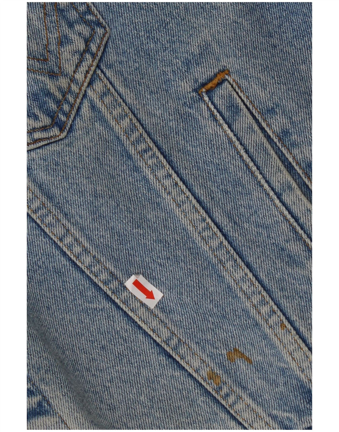 WRANGLER Herre Loose Fit Denim Gilet UK 36 Small Blue Cotton