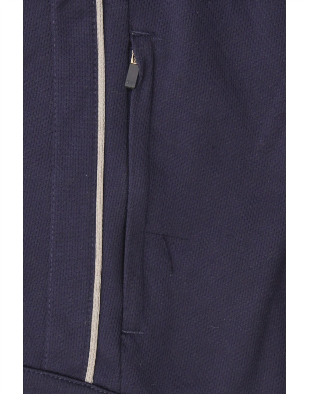 REEBOK Womens Hooded Tracksuit Top Jacket UK 16 Large Navy Blue Polyester Vintage Reebok and Second-Hand Reebok from Messina Hembry 