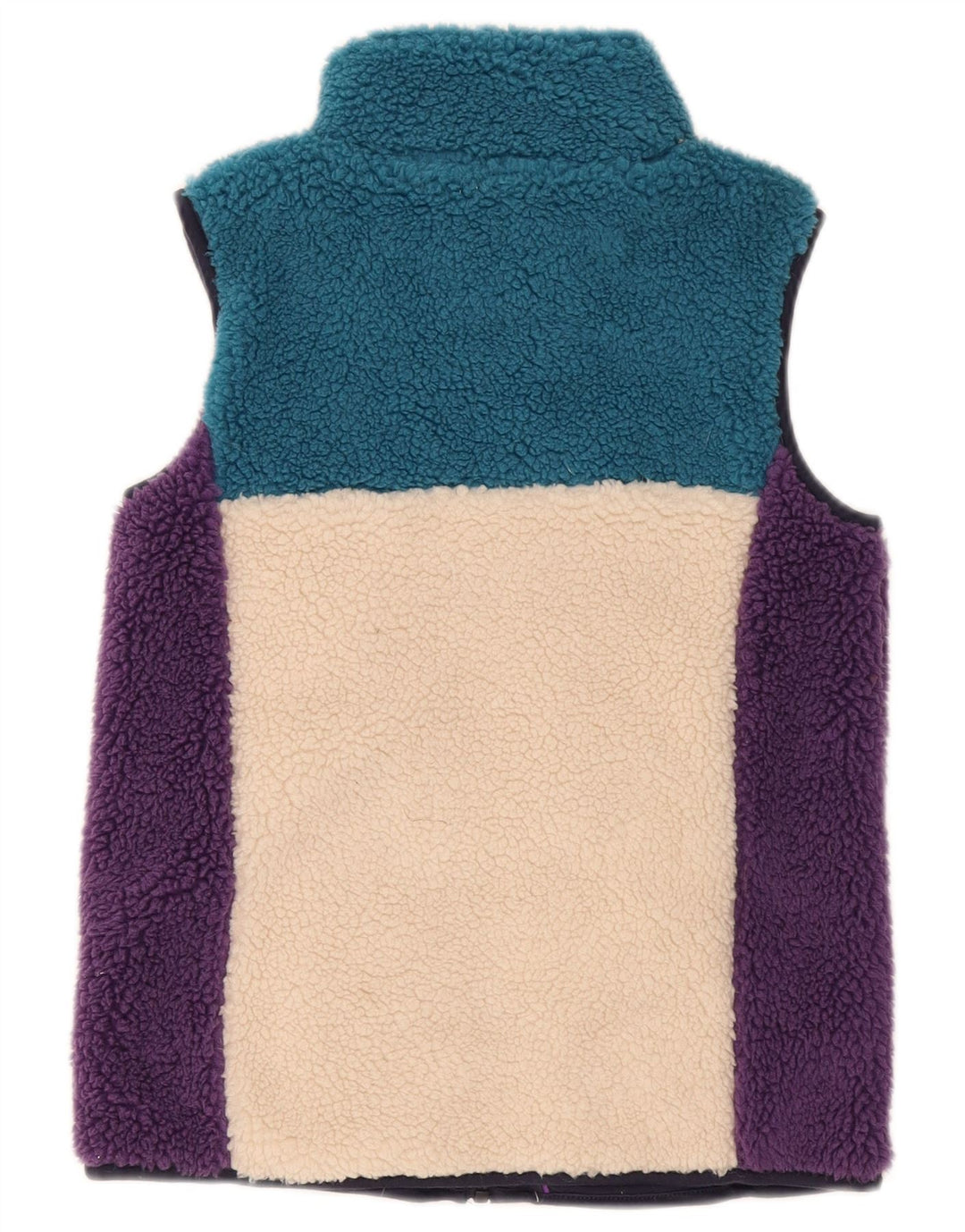 Fat Face Girls Fleece Gilet 9-10 år Flerfarvet Colourblock Polyester
