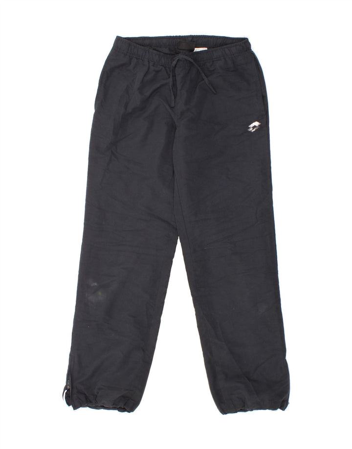 LOTTO Boys Tracksuit Trousers 11-12 Years Medium Navy Blue Polyester Vintage Lotto and Second-Hand Lotto from Messina Hembry 