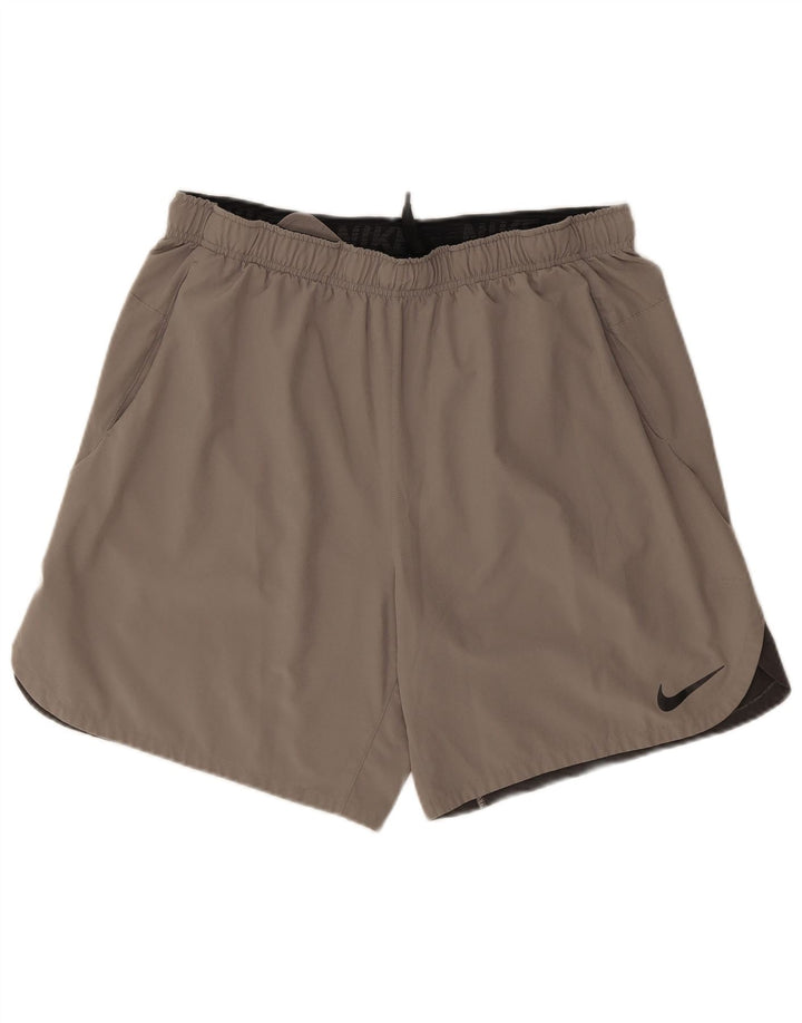 NIKE Mens Sport Shorts 2XL  Grey Colourblock Polyester