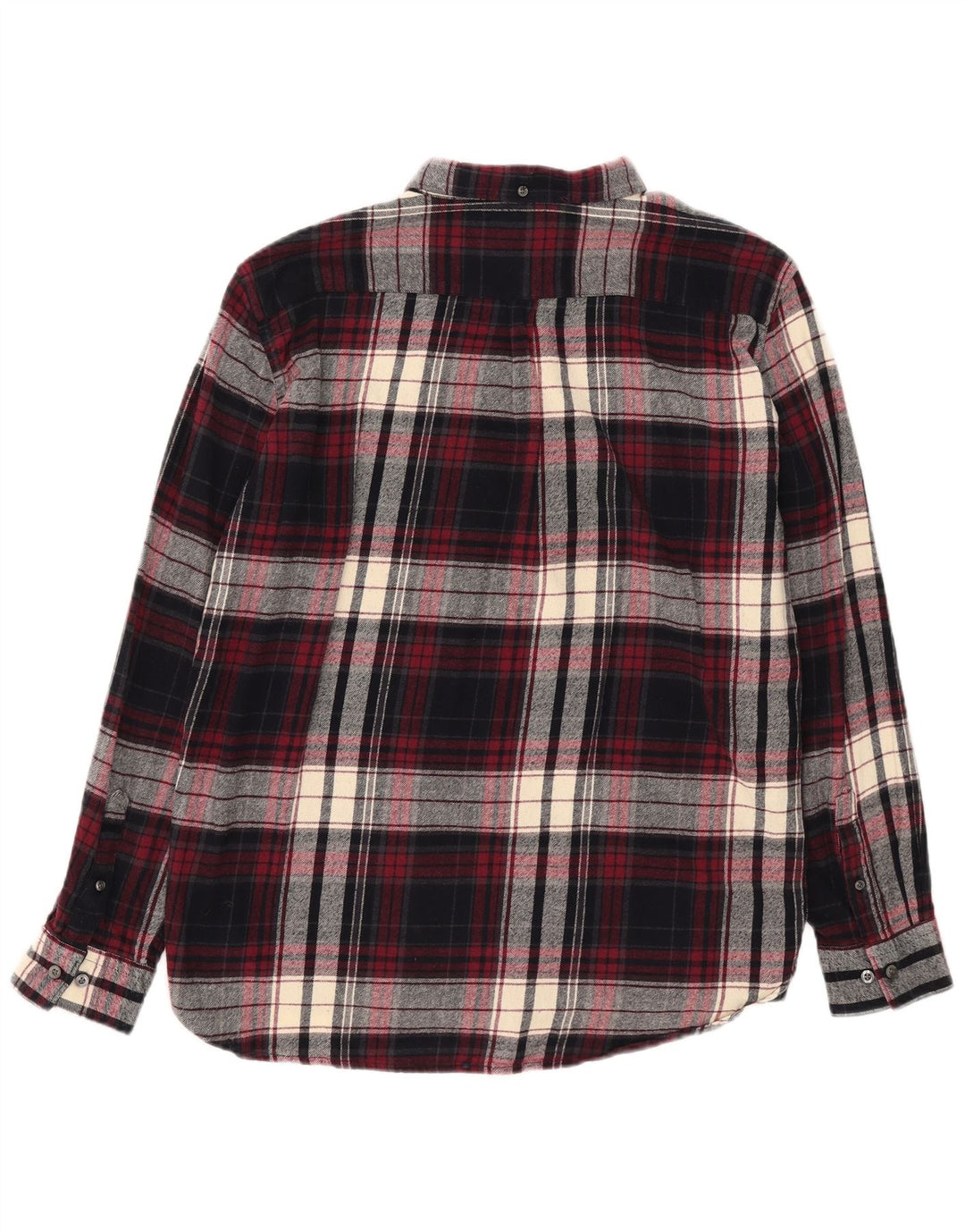 French Connection Herre Flanellskjorte 2XL Burgund Ternet Bomuld