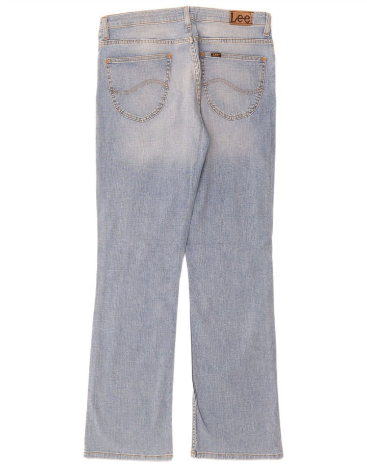 LEE Womens Cameron Bootcut Jeans W34 L33 Blue Cotton