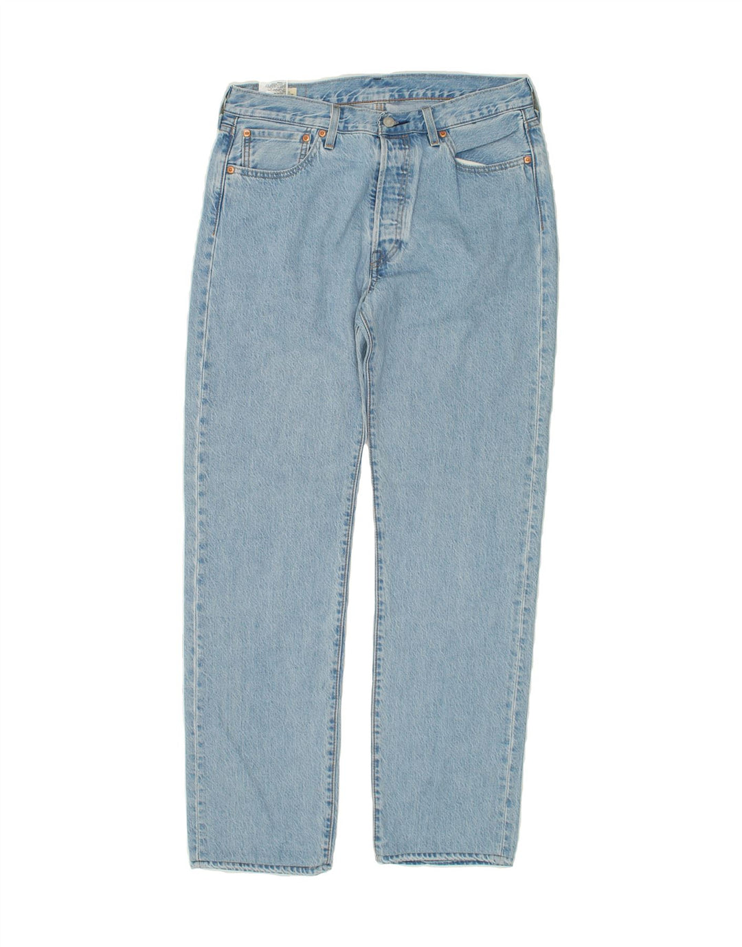 LEVI'S Herre 504 Straight Jeans W33 L32 Blå Bomuld