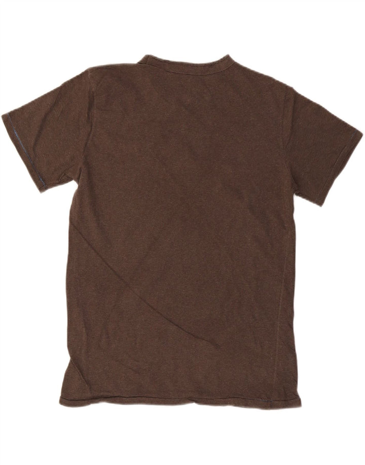 BENETTON Herre T-Shirt Top Medium Brun