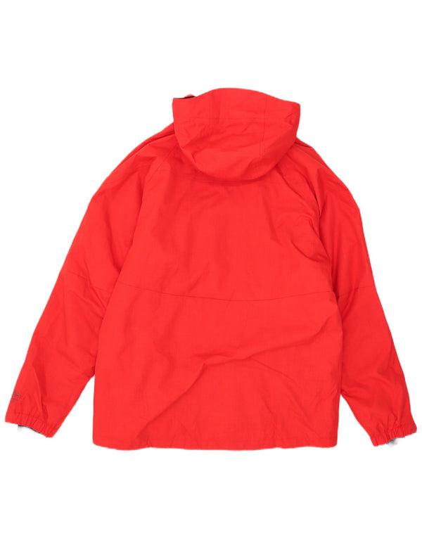 Columbia Herre Omni-Heat Hooded Windbreaker Jacket UK 38 Medium Red