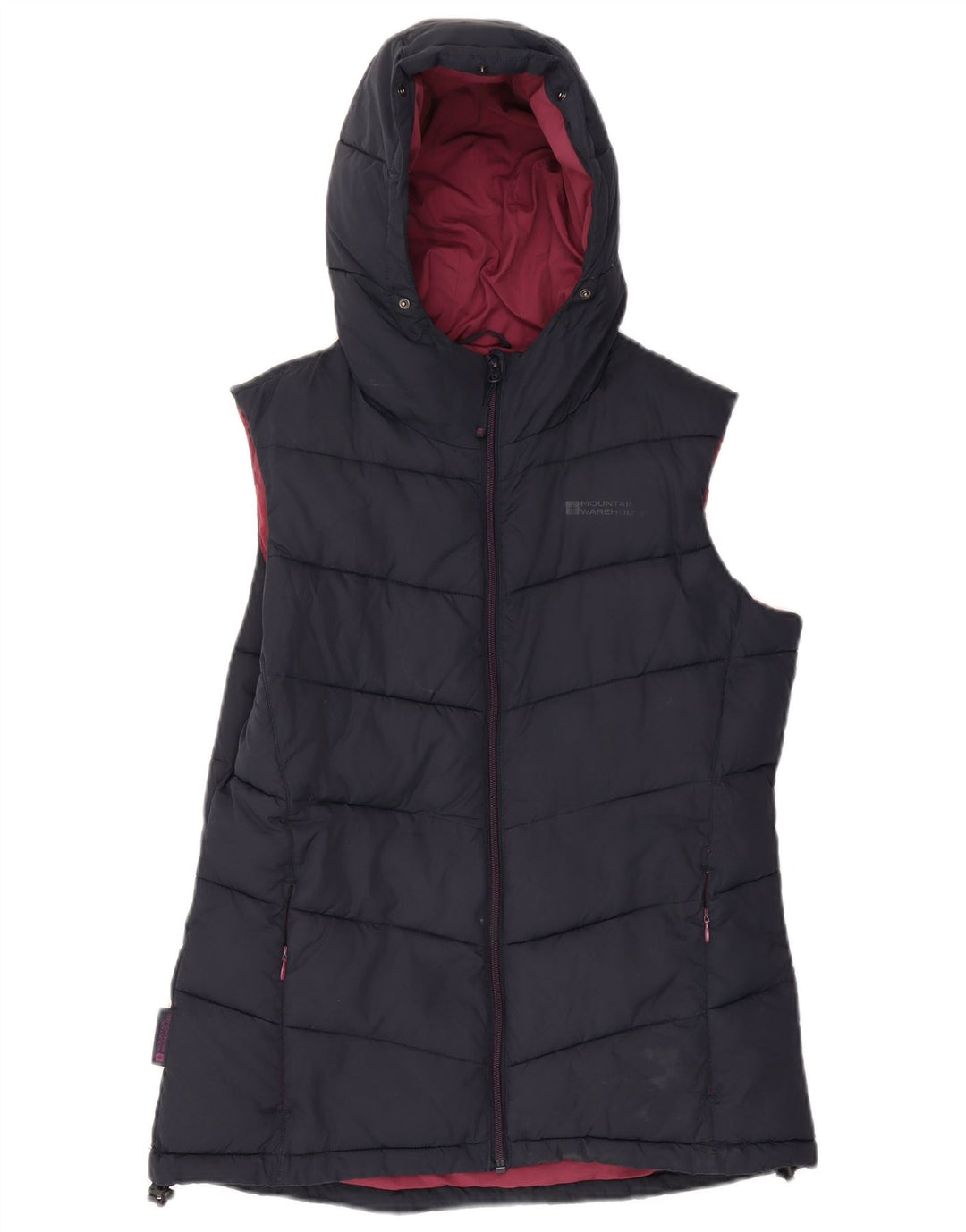 Mountain Warehouse Womens Polstret Gilet UK 12 Medium Navy Blue Polyester