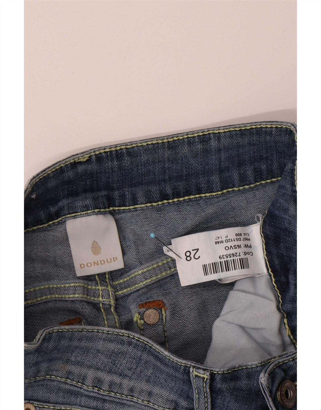 Dondup Dame Skinny Jeans W28 L29 Blå Bomuld