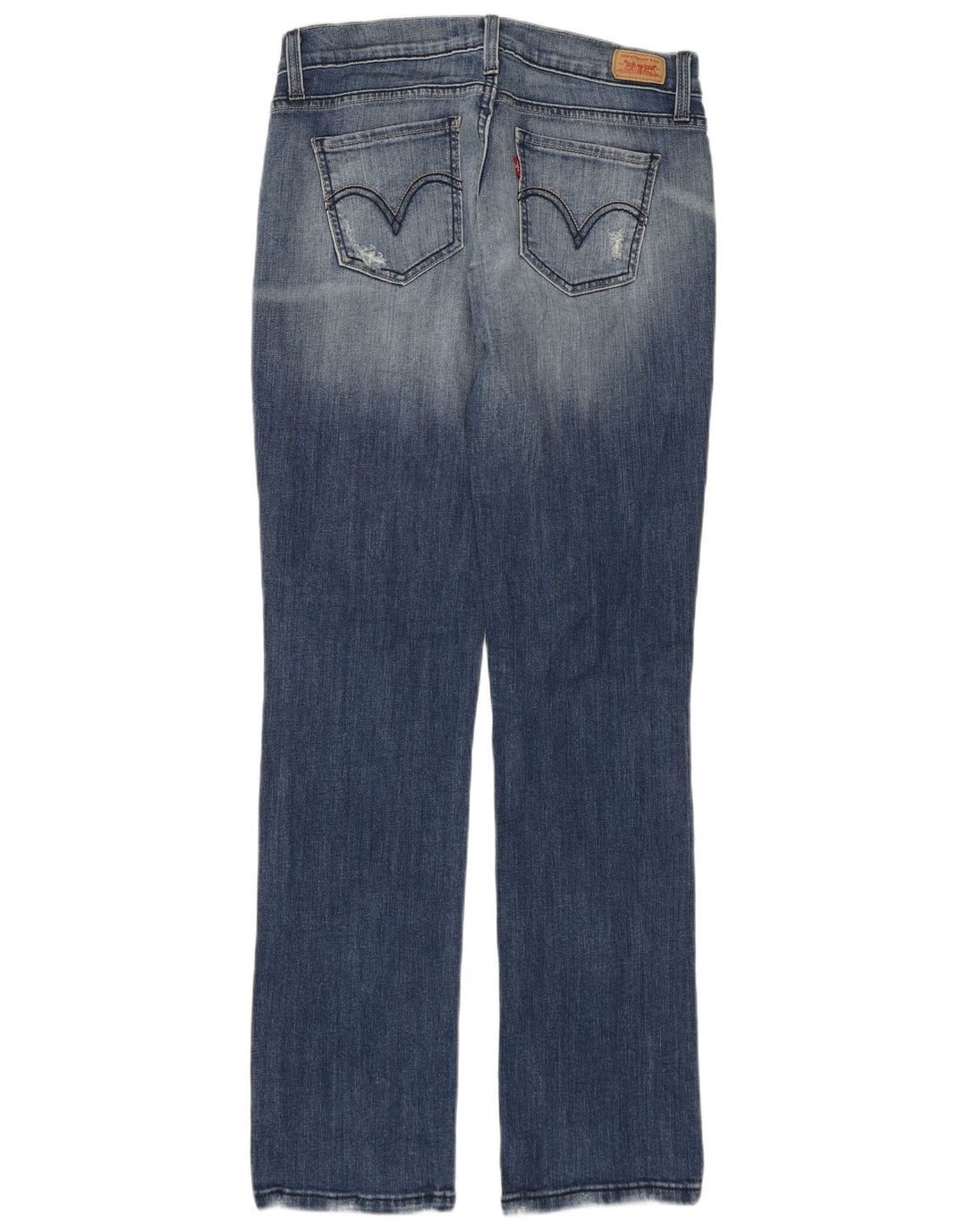Levi's Womens 504 Super Low Straight Jeans US 7 Medium W29 L31 Blå Bomuld