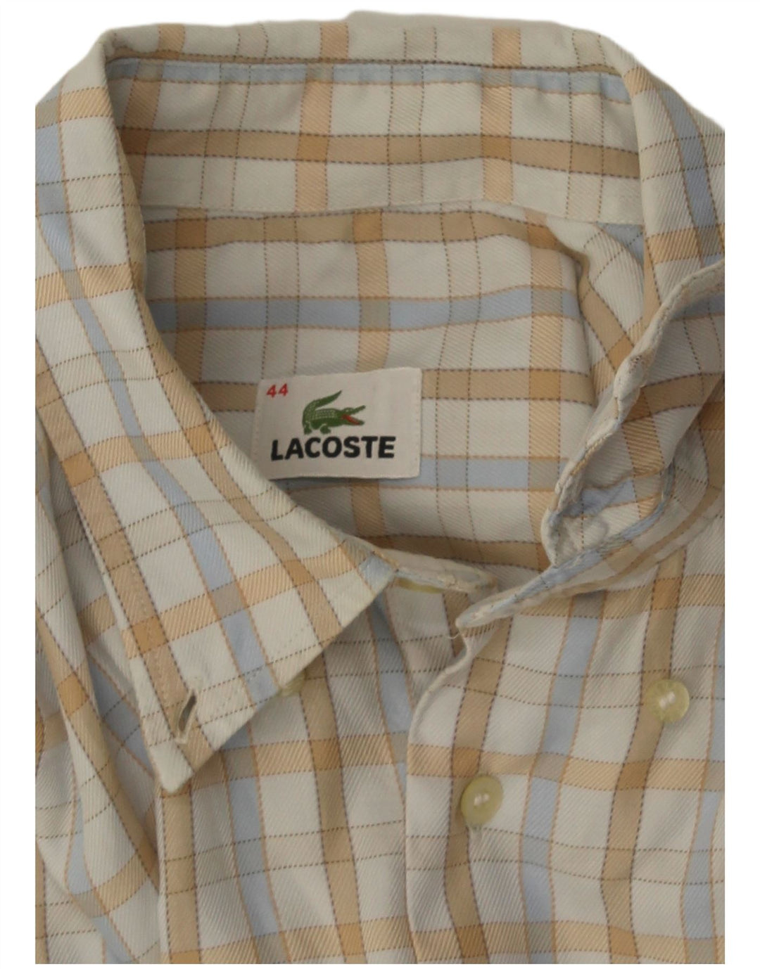 Lacoste herreskjorte str. 44 XL Off White ternet