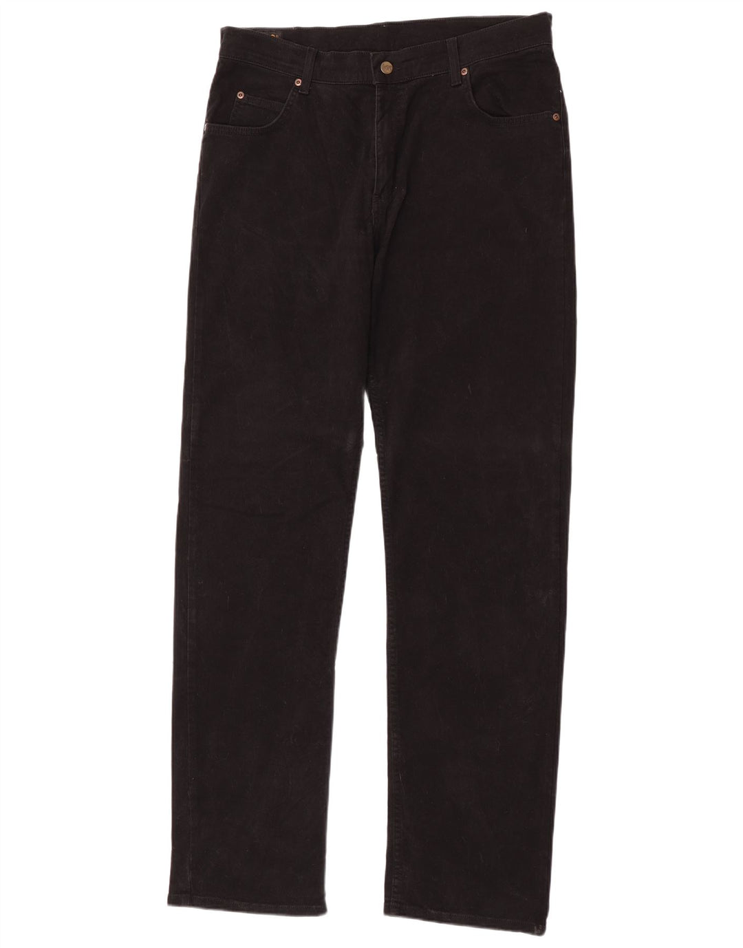 Lee Mens Brooklyn Straight Jeans W36 L36 Sort Bomuld