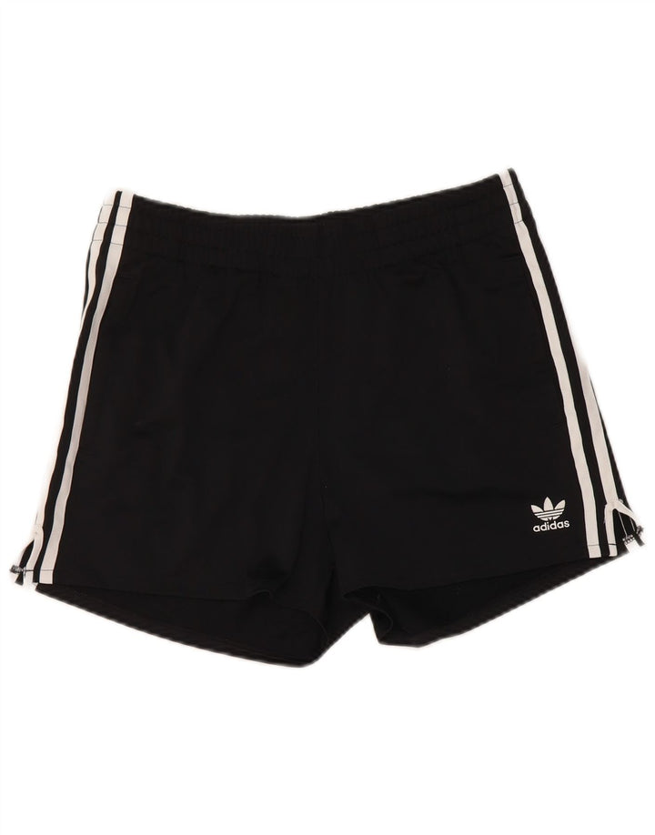 Adidas sportsshorts til kvinder UK 10 Small Black Polyester
