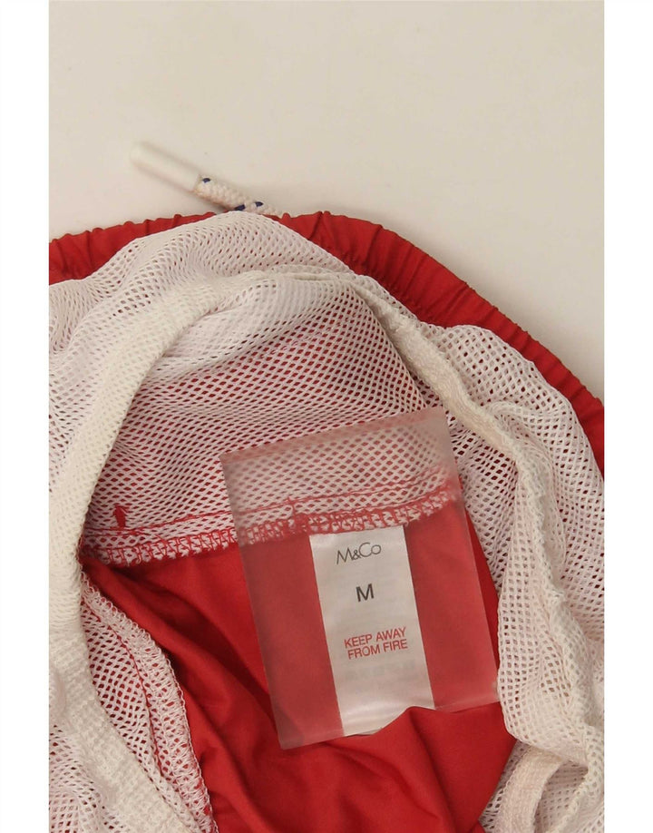 M&Co Herre badeshorts Medium Rød Polyester