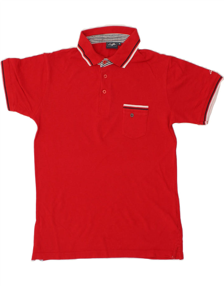 LOTTO Mens Polo Shirt Medium Red Cotton Vintage Lotto and Second-Hand Lotto from Messina Hembry 