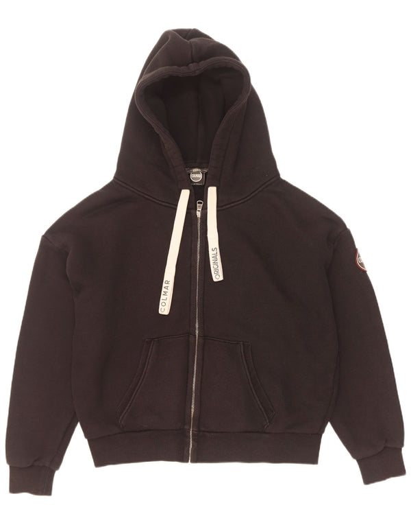 Colmar Dame Oversized Hættetrøje Sweater med lynlås UK 6 XS Sort Bomuld