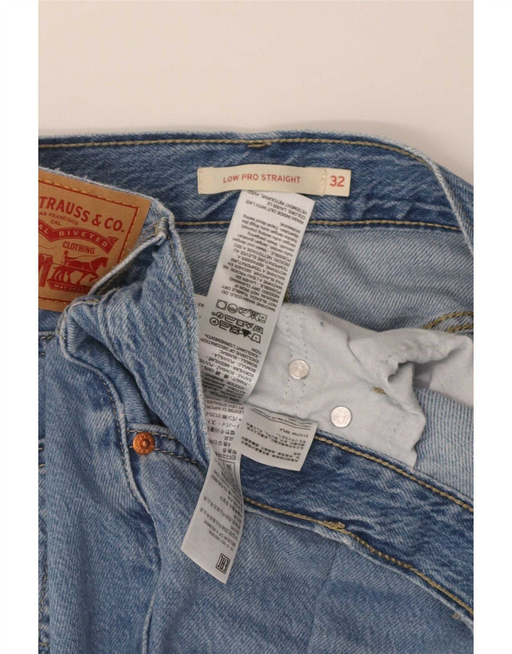Levi's Dame Low Pro Straight Jeans W32 L31 Blå Bomuld