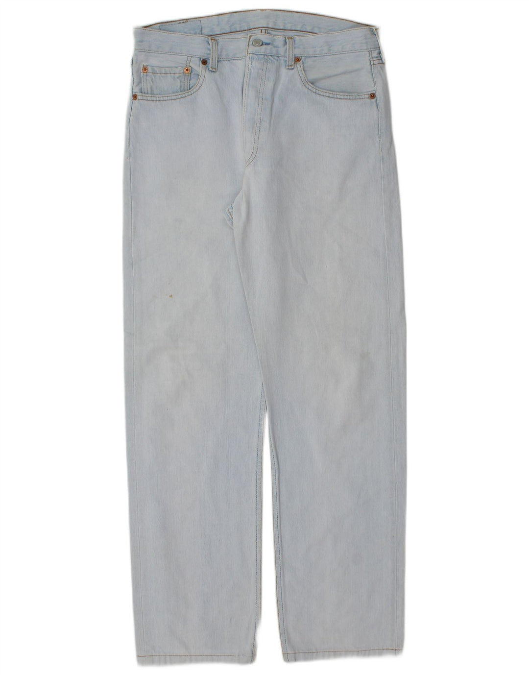 Levi's Herre 501 Straight Jeans W33 L30 Blå Bomuld