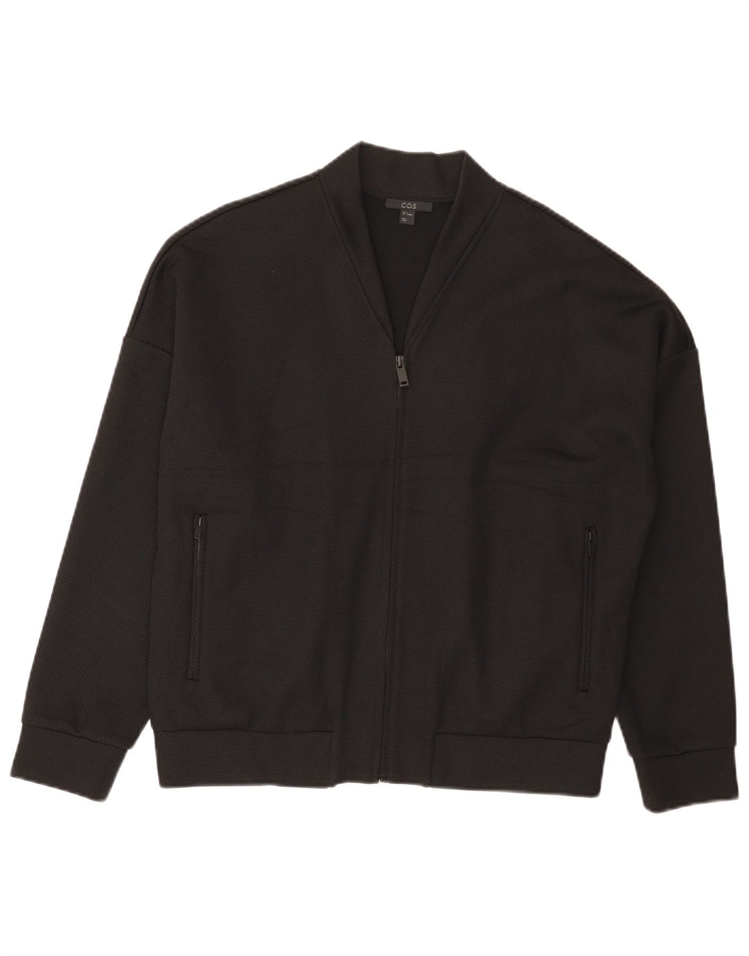 Cos Bomberjakke til mænd UK 36 Small Black Viscose