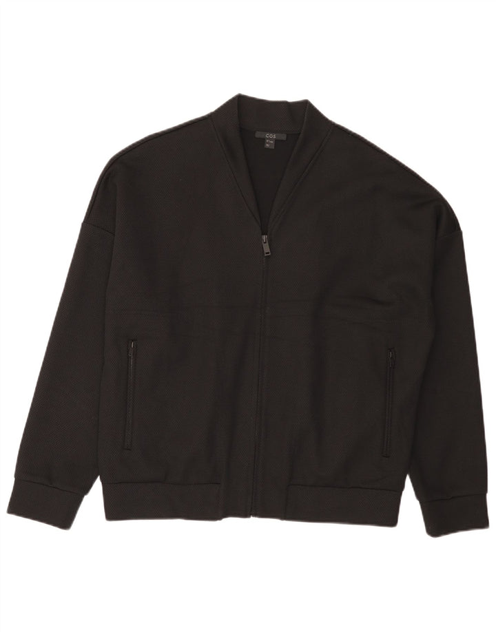 Cos Bomberjakke til mænd UK 36 Small Black Viscose