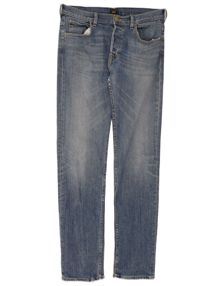 Lee Mens Powell Slim Jeans W33 L34 Blå Bomuld