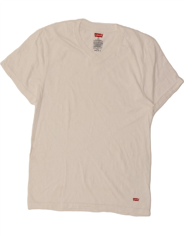 LEVI'S Mens T-Shirt Top UK 34/36 Small White Cotton Vintage Levi's and Second-Hand Levi's from Messina Hembry 
