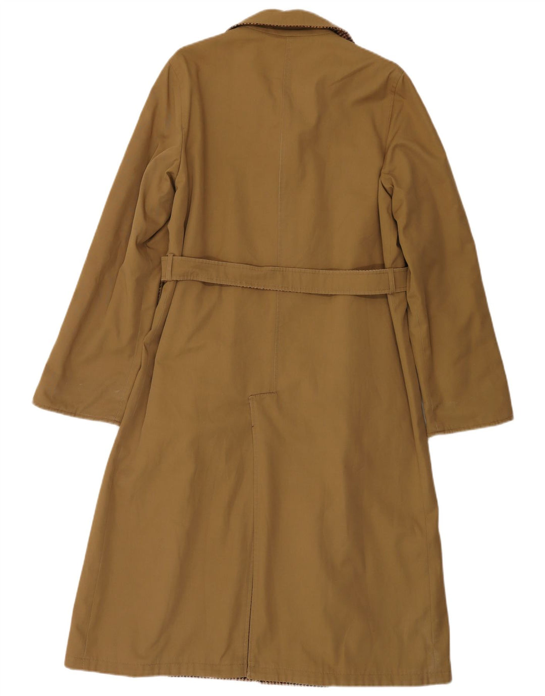 Salco Womens Reversible Trench Coat UK 14 Medium Khaki Polyester