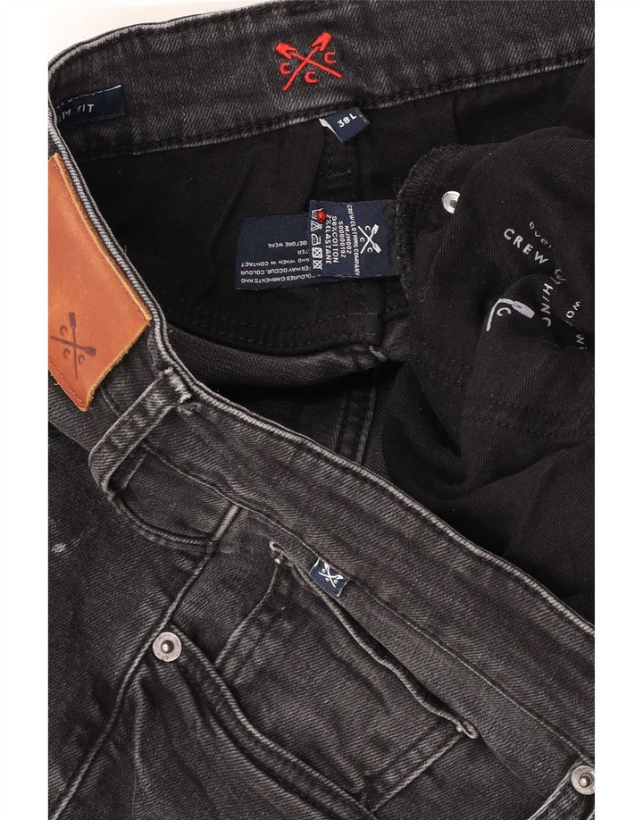 Crew Beklædning Herre Slim Jeans W38 L33 Grå Bomuld