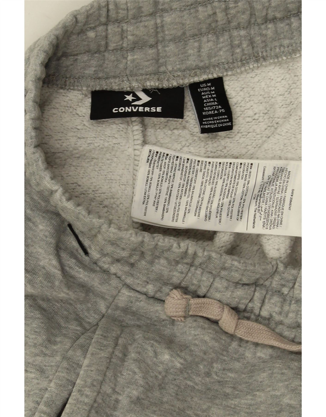 CONVERSE Træningsdragt til kvinder Joggers UK 14 Medium Grey Bomuld