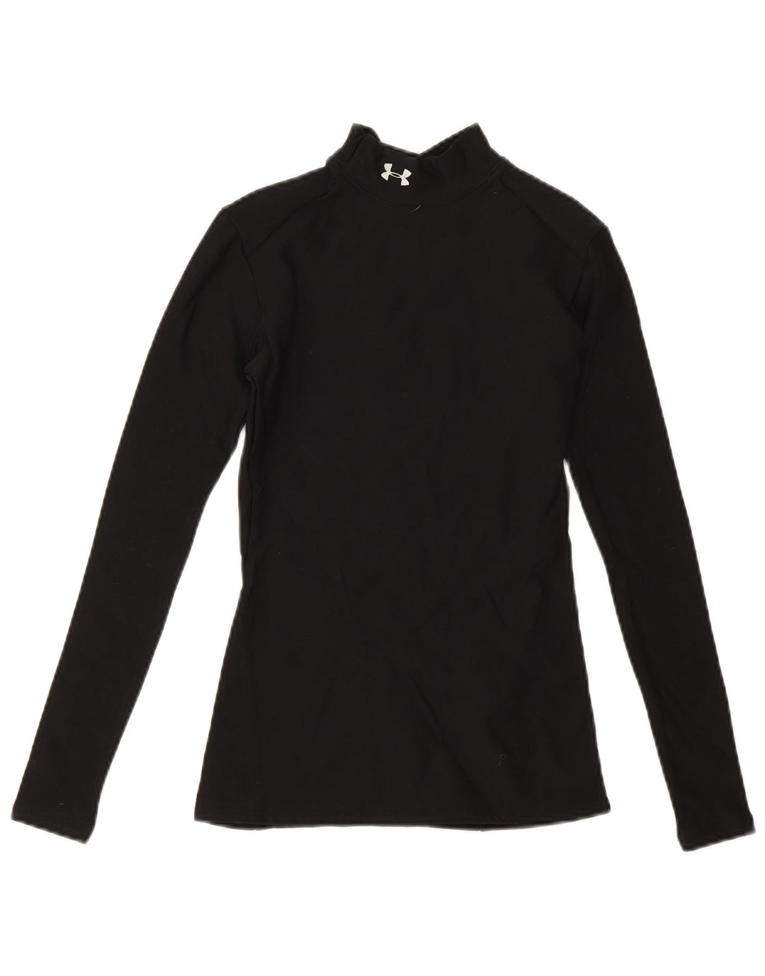 Under Armour Dame Top Langærmet UK 10 Small Black Nylon